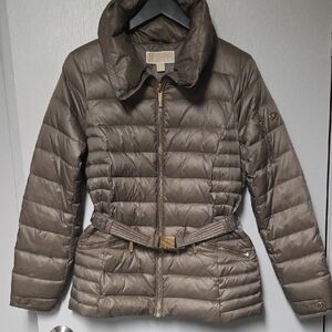 Michael Kors Brown Puffer Jacket